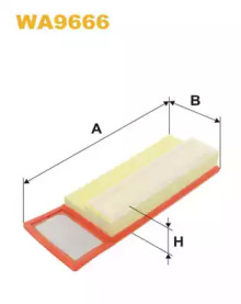 WIX FILTERS wa9666 -  Воздушный фильтр